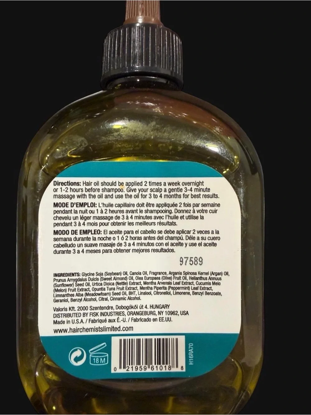 Argan Hair Oil – Nourishing Brown Treatment